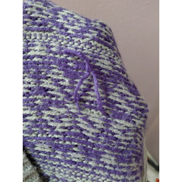 I Heart Ronson Hooded Cable Fair Isle Sweater Women's Size XS - Picture 11 of 12